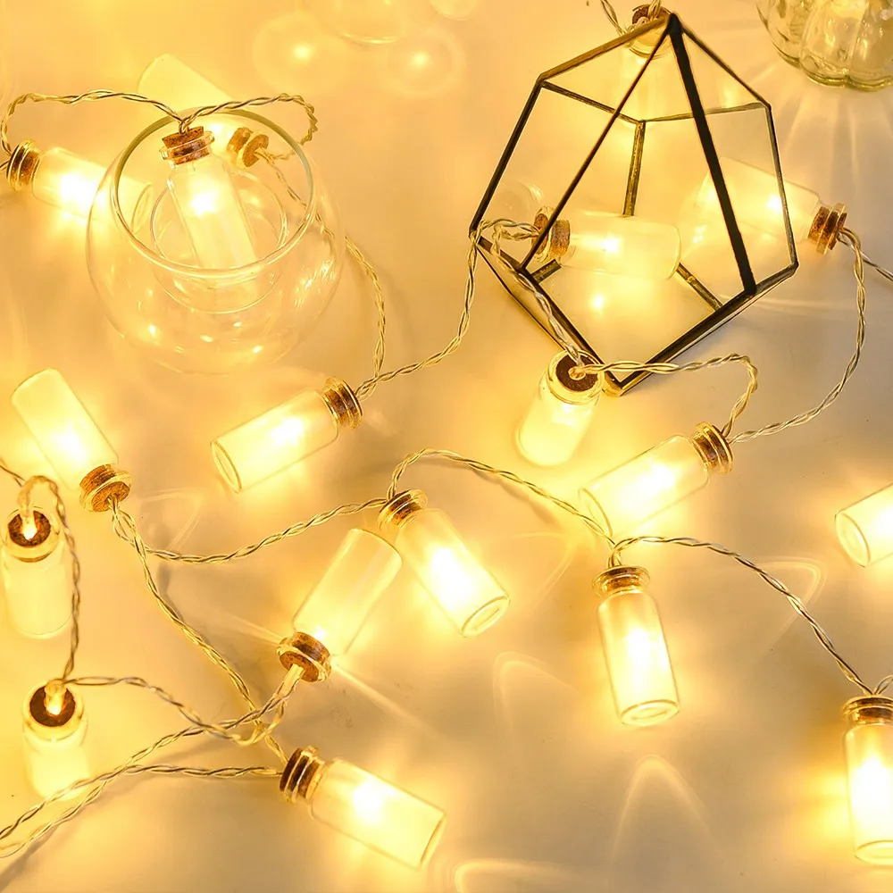20 LED Night Light Drift Bottle Light String Wishing Bottle 8 modes Light String for Christmas Lamp String Home Decoration Lamp
20 LED Night Light Drift Bottle Light String Wishing Bottle 8 modes Light String for Christmas Lamp String Home Decoration Lamp