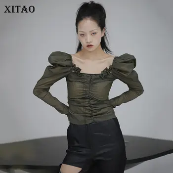 XITAO Off Shoulder Blouse Fashion New Women Ruffle Drawstring Backless Small Fresh Casual Style 2020 Spring Puff Sleeve DMY4077
XITAO Off Shoulder Blouse Fashion New Women Ruffle Drawstring Backless Small Fresh Casual Style 2020 Spring Puff Sleeve DMY4077