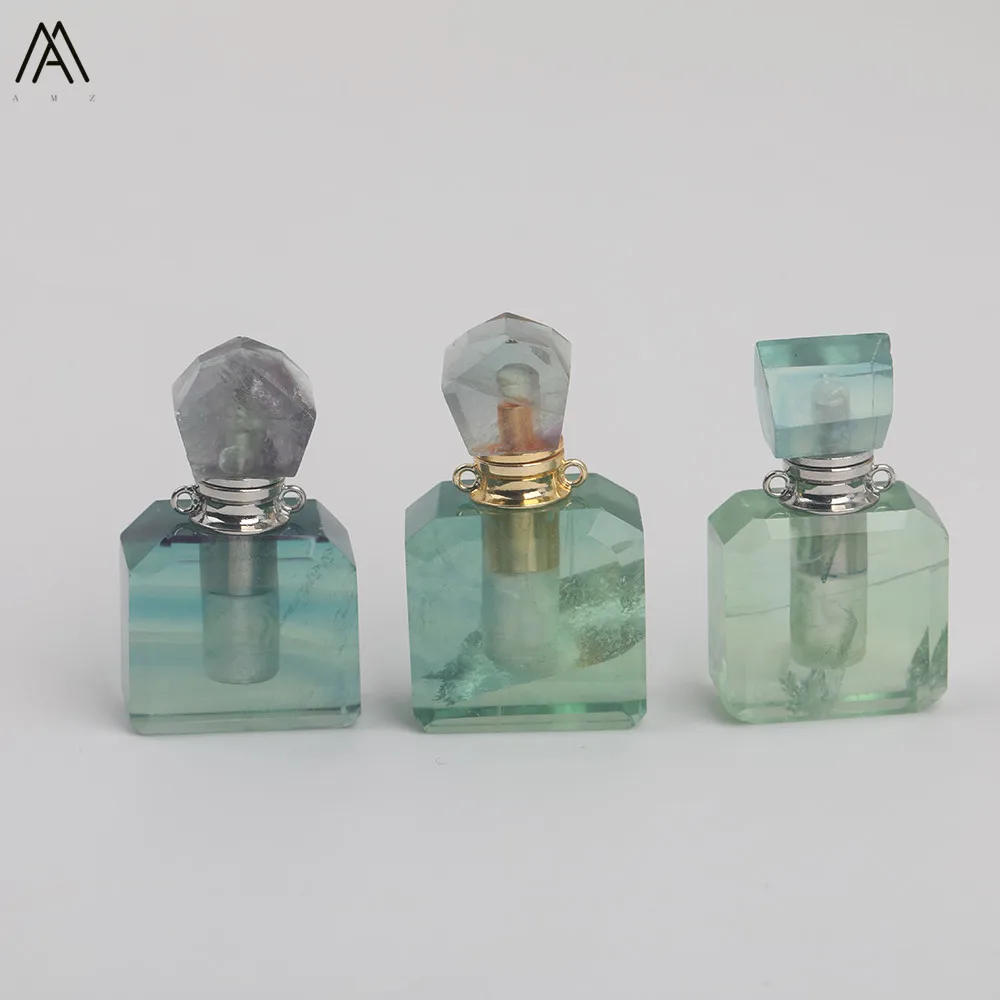 Double Buckles Plated Gold Silver Bottleneck Bottle Natural Rainbow Fluorite Stone Bottle Pendant Necklace Women EF-DG-57AMFE 
Double Buckles Plated Gold Silver Bottleneck Bottle Natural Rainbow Fluorite Stone Bottle Pendant Necklace Women EF-DG-57AMFE