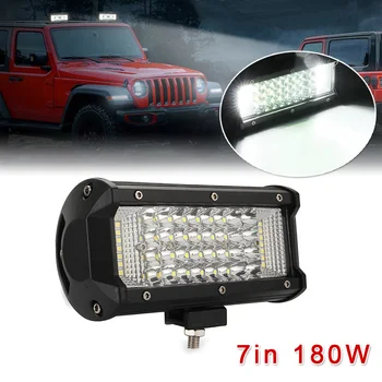 Car LED Work Light Aluminum Alloy 7inch 180W Quad Row LED Work Light Bar Pods Driving Fog Lamp Side Shooter Car Lights
Car LED Work Light Aluminum Alloy 7inch 180W Quad Row LED Work Light Bar Pods Driving Fog Lamp Side Shooter Car Lights