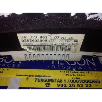 6N0919861 Box Instruments Volkswagen Polo Saloon (6n1) * 
6N0919861 Box Instruments Volkswagen Polo Saloon (6n1) *