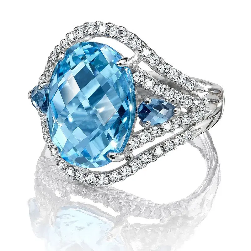 Trendy Fine Cubic Zirconia Wedding Rings High Range Jewelry 
Trendy Fine Cubic Zirconia Wedding Rings High Range Jewelry