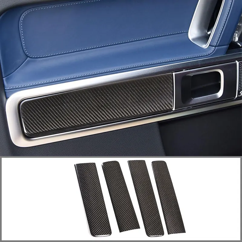 For Mercedes-Benz G-Class 2019-2020 Door Trim Panel Protective Cover Real Carbon Fiber Car Interior Modification Accessories 
For Mercedes-Benz G-Class 2019-2020 Door Trim Panel Protective Cover Real Carbon Fiber Car Interior Modification Accessories