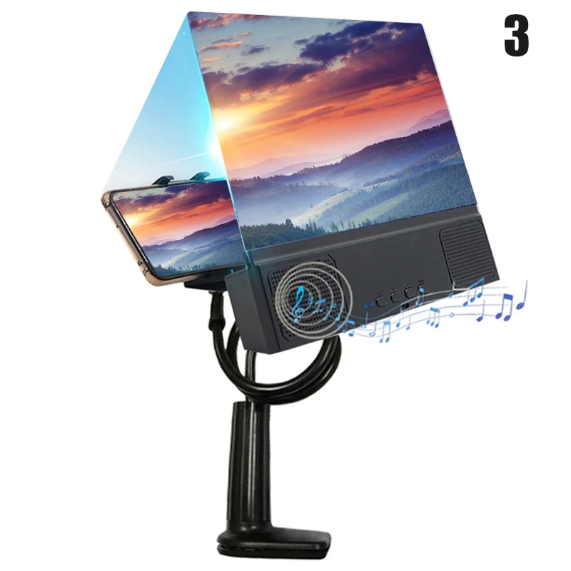 High Definition Projection Phone Holder Screen Magnify Bracket with Bluetooth Speaker 3D HD Phone Screen Magnifier YAN88
High Definition Projection Phone Holder Screen Magnify Bracket with Bluetooth Speaker 3D HD Phone Screen Magnifier YAN88