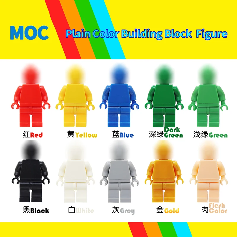 Moc Building blocks DIY juguetes Plain color Figure legoingly ninjago Brick Educational Toys For kids gifts Compatible Minecraft
Moc Building blocks DIY juguetes Plain color Figure legoingly ninjago Brick Educational Toys For kids gifts Compatible Minecraft