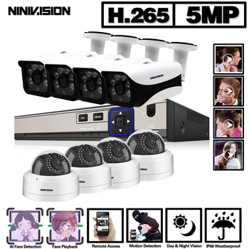 Face Detection H.265 8CH 5MP Wireless NVR POE Security Camera System Outdoor IR-CUT CCTV Video Surveillance Video Recorder Kit
Face Detection H.265 8CH 5MP Wireless NVR POE Security Camera System Outdoor IR-CUT CCTV Video Surveillance Video Recorder Kit