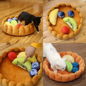 40CM Pet Cake Cat Nest Innovative Warm Pet Cat NestCotton Cake Shaped Pet Bed For Cat Funny Decoration Kitten Washable Sleep Mat
40CM Pet Cake Cat Nest Innovative Warm Pet Cat NestCotton Cake Shaped Pet Bed For Cat Funny Decoration Kitten Washable Sleep Mat