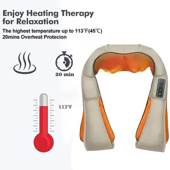 Electrical Massage Back Shoulder Body Neck Massager Tool Multifunctional Shawl Infrared Heated Kneading Car/home Massager Device
Electrical Massage Back Shoulder Body Neck Massager Tool Multifunctional Shawl Infrared Heated Kneading Car/home Massager Device