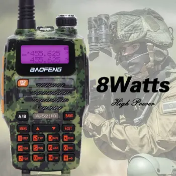 2020 Baofeng A-52 8W Potente walkie talkie cb Two-Way Radio 10km raggio Ricetrasmettitore portatile di Aggiornamento di Talkie
2020 Baofeng A-52 8W Potente walkie talkie cb Two-Way Radio 10km raggio Ricetrasmettitore portatile di Aggiornamento di Talkie