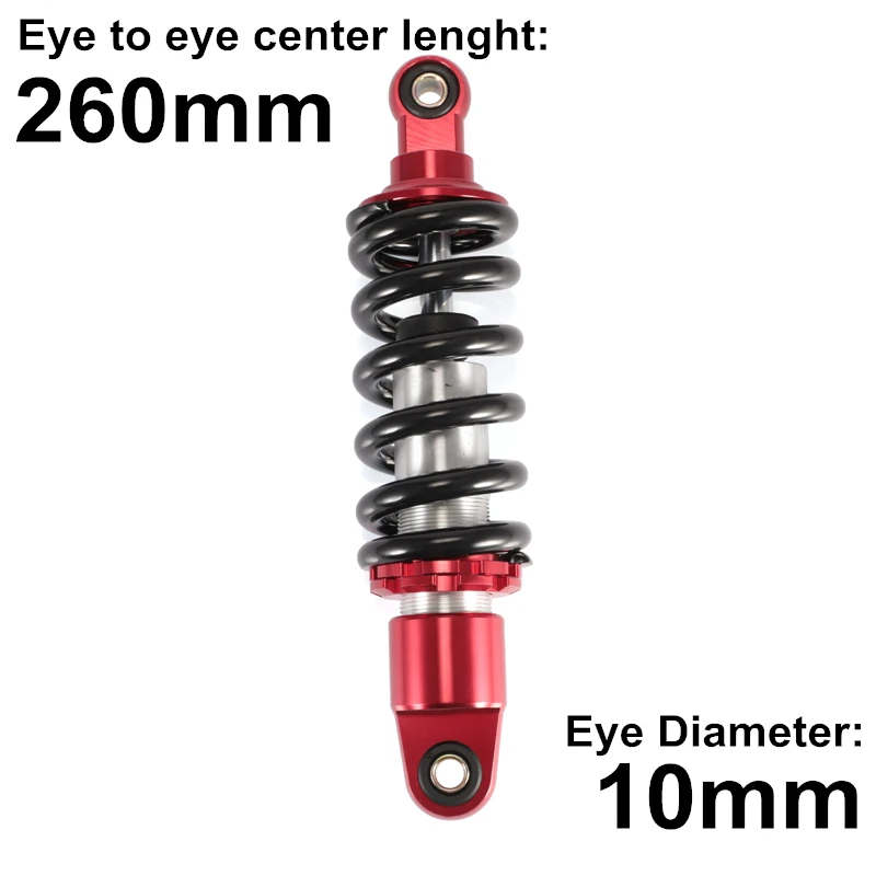 1pcs 260 cm Motorcycle Moto Rear Air Shock Absorber Universals Red Style Damper Bumper Spring Shocks Absorber Suspension D40
1pcs 260 cm Motorcycle Moto Rear Air Shock Absorber Universals Red Style Damper Bumper Spring Shocks Absorber Suspension D40