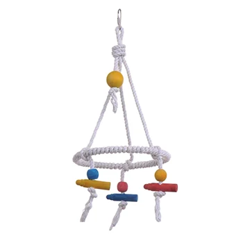Pet Bird Parrot Swing Hanging Toy Parakeet Budgie Cockatiel Cage Hammock Swing Toy Round Cotton Rope Toy Hanging Toy
Pet Bird Parrot Swing Hanging Toy Parakeet Budgie Cockatiel Cage Hammock Swing Toy Round Cotton Rope Toy Hanging Toy