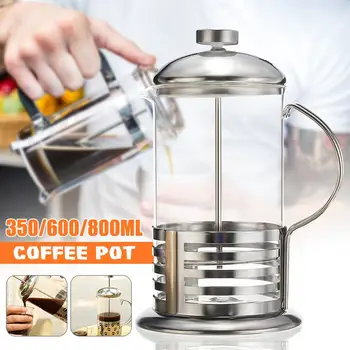 French Press Coffee/Tea Brewer Coffee Pot Coffee Maker Kettle 350/600/800ML Stainless Steel Glass For Coffee Drinkware
French Press Coffee/Tea Brewer Coffee Pot Coffee Maker Kettle 350/600/800ML Stainless Steel Glass For Coffee Drinkware
