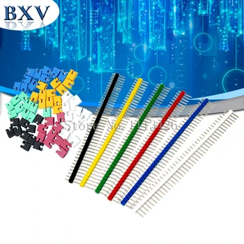90PCS 2.54 40 Pin 1x40 Single Row Male Breakable Pin Header Connector Strip & Jumper Blocks for Arduino Colorful 2.54mm
90PCS 2.54 40 Pin 1x40 Single Row Male Breakable Pin Header Connector Strip & Jumper Blocks for Arduino Colorful 2.54mm