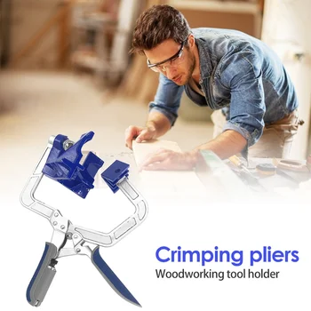 Adjustable Rugged 90 Degree Corner Clamp Face Clamp Frame Woodworking Right Angle Clamp Joint Fit Tool Accessories
Adjustable Rugged 90 Degree Corner Clamp Face Clamp Frame Woodworking Right Angle Clamp Joint Fit Tool Accessories