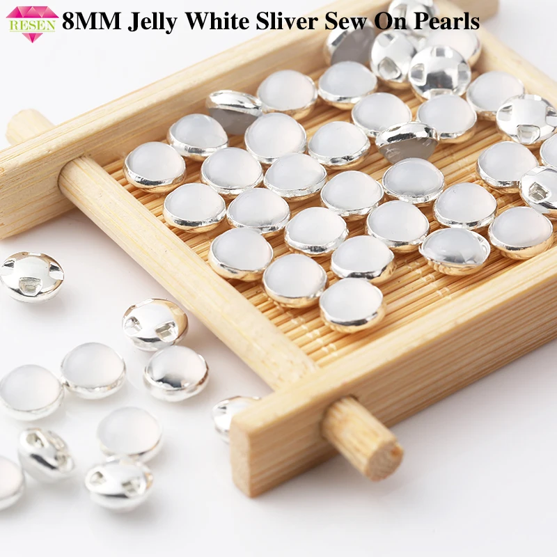 RESEN 8mm 100pcs Sliver Sew On Pearls Acrylic White Color With Claw Flatback Round Pearls Sew On Rhinestones Plastic For Dress 
RESEN 8mm 100pcs Sliver Sew On Pearls Acrylic White Color With Claw Flatback Round Pearls Sew On Rhinestones Plastic For Dress