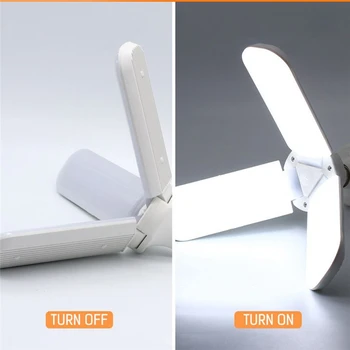 CLAITE AC85-265V 45W E27 Support Radars Sensor Foldable Fan Blade Angle Adjustable 228LED Light Bulb for Indoor Home Corridor
CLAITE AC85-265V 45W E27 Support Radars Sensor Foldable Fan Blade Angle Adjustable 228LED Light Bulb for Indoor Home Corridor