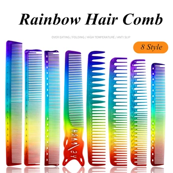 8 Style Anti-Static Transparent Rainbow Comb Barber Double Head Entangled Heat Resistant Temperature Straight Comb G0723
8 Style Anti-Static Transparent Rainbow Comb Barber Double Head Entangled Heat Resistant Temperature Straight Comb G0723