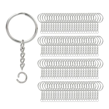 200Pcs Split Key Chain Rings with Chain Silver-Color Key Ring and Open Jump Rings Bulk for Crafts DIY (1 Inch/25mm)
200Pcs Split Key Chain Rings with Chain Silver-Color Key Ring and Open Jump Rings Bulk for Crafts DIY (1 Inch/25mm)