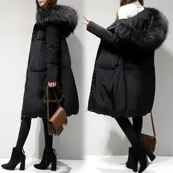 Plus Size Winter Women Loose Thick Warm Outwear Female Cotton Coat Faux Fur Collar Hooded Parkas
Plus Size Winter Women Loose Thick Warm Outwear Female Cotton Coat Faux Fur Collar Hooded Parkas