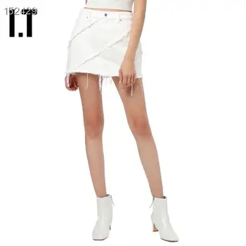 Women Denim Short Mini Skirts 2020 Spring High Quality New Runway Fashion Female Beveled Edges Summer Denim White High Waist Top
Women Denim Short Mini Skirts 2020 Spring High Quality New Runway Fashion Female Beveled Edges Summer Denim White High Waist Top
