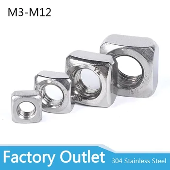 5/50pcs High Quality M3 M4 M5 M6 M8 M10 M12 DIN557 GB39 304 A2-70 Stainless Steel Metric Threaded Square Nut Foursquare Quadrate
5/50pcs High Quality M3 M4 M5 M6 M8 M10 M12 DIN557 GB39 304 A2-70 Stainless Steel Metric Threaded Square Nut Foursquare Quadrate