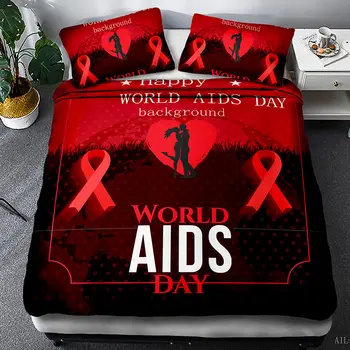 AIDS Background Bedding Set 100% Soft Microfiber 1PC Duvet Cover with 1/2PC Pillowcases Drop Shipping Responsibility
AIDS Background Bedding Set 100% Soft Microfiber 1PC Duvet Cover with 1/2PC Pillowcases Drop Shipping Responsibility
