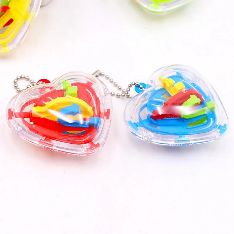 Children Level 50 Intelligence Ball Bearing Heart Shape Mini Maze Unlock Stereo 3D Magic Ball Have Toy Unisex Gift
Children Level 50 Intelligence Ball Bearing Heart Shape Mini Maze Unlock Stereo 3D Magic Ball Have Toy Unisex Gift