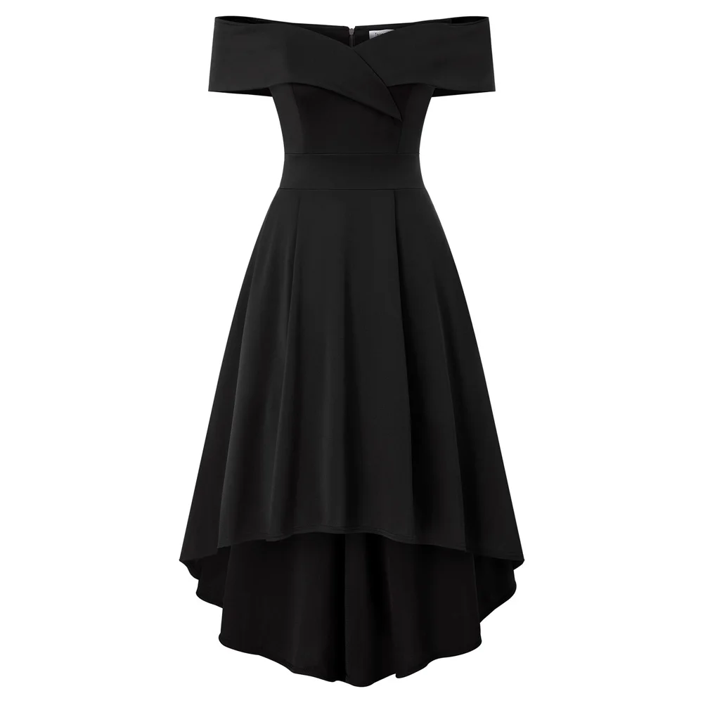 Jasambac Women's Off Shoulder High Low A Line Wedding Guest Party Cocktail Dress Folder Over Flared Swing Skater Dresses A30
Jasambac Women's Off Shoulder High Low A Line Wedding Guest Party Cocktail Dress Folder Over Flared Swing Skater Dresses A30