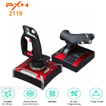 

Original PXN 2119 Wired Game Joystick With 7-Axis 8-Way Key Widget Caps 16 Separate Movement Control Keys For Computer PC Gaming