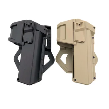 

Tactical Movable Pistol Holsters for G17 G18 with Flashlight or Laser Mounted Glock Series Right Hand Waist Gun Holster