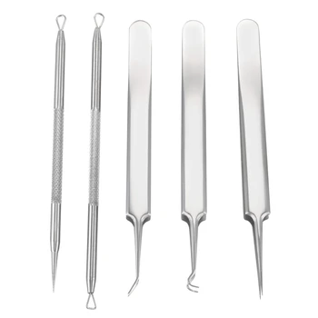 5Pcs Stainless Blackhead Acne Facial Pimple Spotting Remover Extraction Tool Set (N)
5Pcs Stainless Blackhead Acne Facial Pimple Spotting Remover Extraction Tool Set (N)