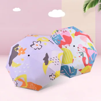 1PC Full Automatic Umbrella Creative Graffiti Tri-Fold Sun Vinyl Umbrella Sun And Ultraviolet Protection
1PC Full Automatic Umbrella Creative Graffiti Tri-Fold Sun Vinyl Umbrella Sun And Ultraviolet Protection