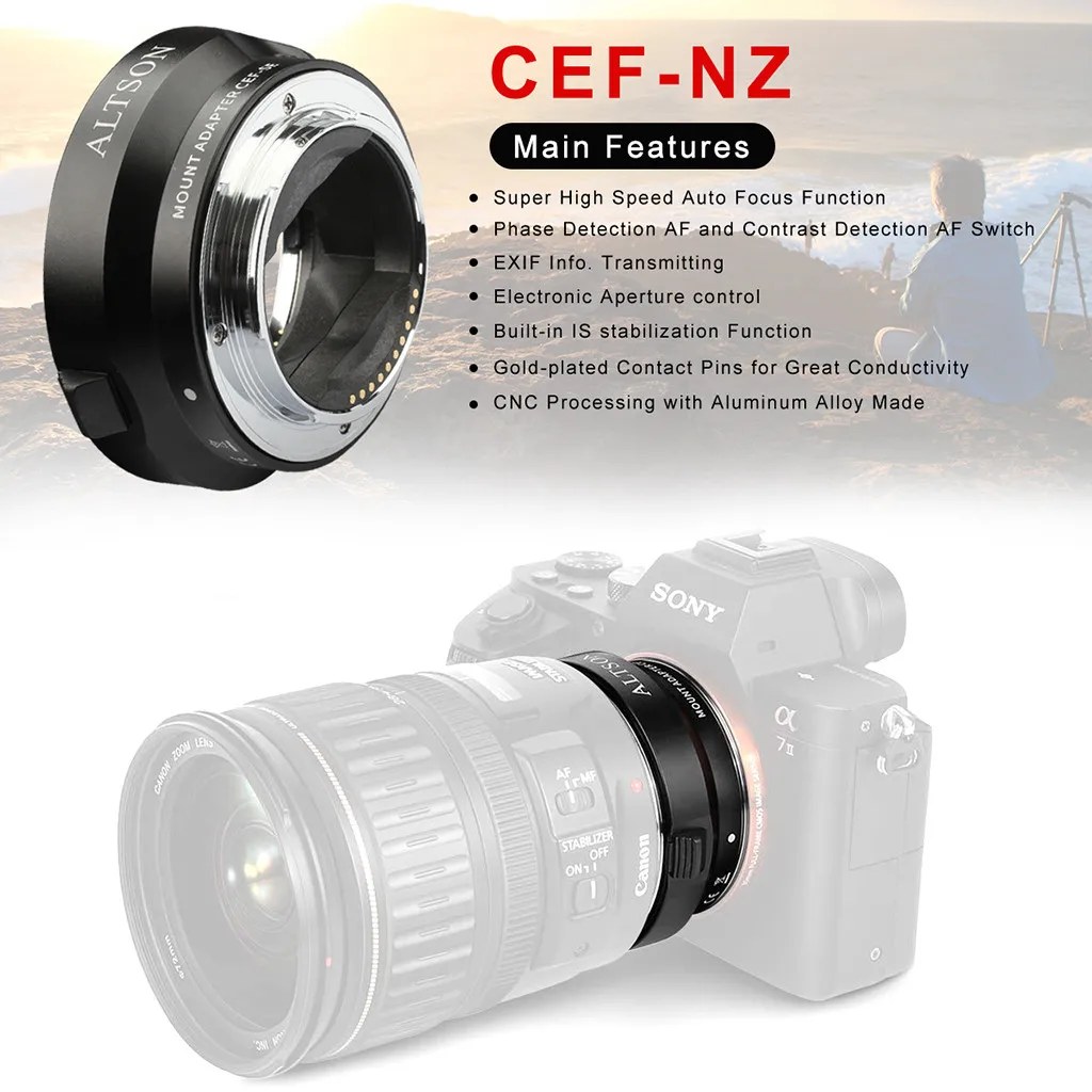 dron fimi x8 se drone gpsCamera Smart Adapter Ring For C-anon EF/EF-S Series Lens Connected to For Sony E drone 4k dji spark
dron fimi x8 se drone gpsCamera Smart Adapter Ring For C-anon EF/EF-S Series Lens Connected to For Sony E drone 4k dji spark