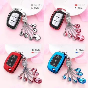 Crystal Key Pendant Key Case Fashion Gift For Hyundai Mistra 2016 2017 Avante IX35 Tucson IX25 Sonata Santafe Mini Key Cover 
Crystal Key Pendant Key Case Fashion Gift For Hyundai Mistra 2016 2017 Avante IX35 Tucson IX25 Sonata Santafe Mini Key Cover
