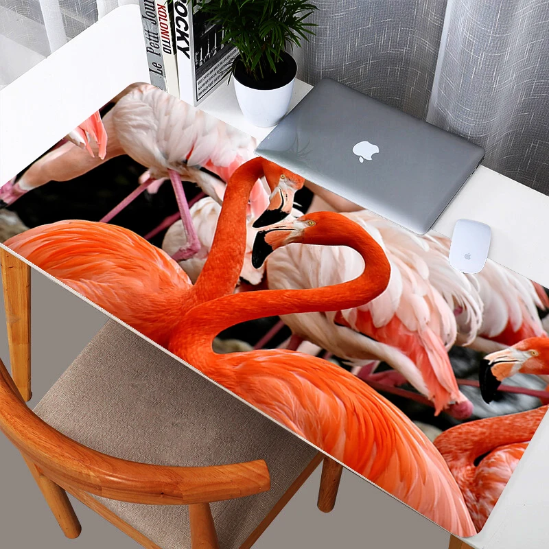 Коврик для мыши с фламинго большой игровой коврик размер XL 400 мм * 900 | Компьютеры и