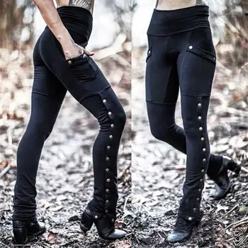 Fashion Solid Color Women High Waist Skinny Long Pencil Pants Slim Stretch Leggings Streetwear Lady Trousers With Pockets Button
Fashion Solid Color Women High Waist Skinny Long Pencil Pants Slim Stretch Leggings Streetwear Lady Trousers With Pockets Button