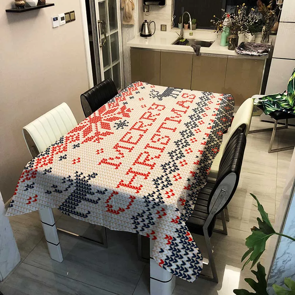 Merry Christmas Tablecloth Christmas Tree and Deer Snowman Tablecloths Kitchen Dining Table Decor Rectangular Party Table Covers
Merry Christmas Tablecloth Christmas Tree and Deer Snowman Tablecloths Kitchen Dining Table Decor Rectangular Party Table Covers