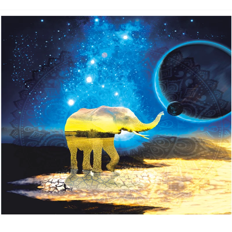 

Colorful Elephant Tapestry Wall Tapestry Wall Hanging Psychedelic Tapestry Tapestry Decor for Bedroom Living Room M12234