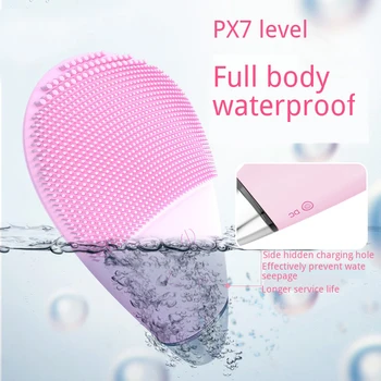 Silicone Electric Ultrasonic Face Brush Vibration Clean Pores Refreshing Oil Control facial massage Brush Rejuvenation USB 
Silicone Electric Ultrasonic Face Brush Vibration Clean Pores Refreshing Oil Control facial massage Brush Rejuvenation USB
