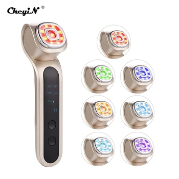 Ultrasound Vibration Facial Massager RF Beauty Device 7 Color Led Photon EMS Light Face Lifting Hot&Cold Facial Massager
Ultrasound Vibration Facial Massager RF Beauty Device 7 Color Led Photon EMS Light Face Lifting Hot&Cold Facial Massager
