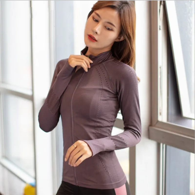 New Style Quick-Dry Breathable Slim Fit Sports Zipper Long-sleeved Coat Women's Yoga Clothes Running Training Fitness Suit Tops
New Style Quick-Dry Breathable Slim Fit Sports Zipper Long-sleeved Coat Women's Yoga Clothes Running Training Fitness Suit Tops