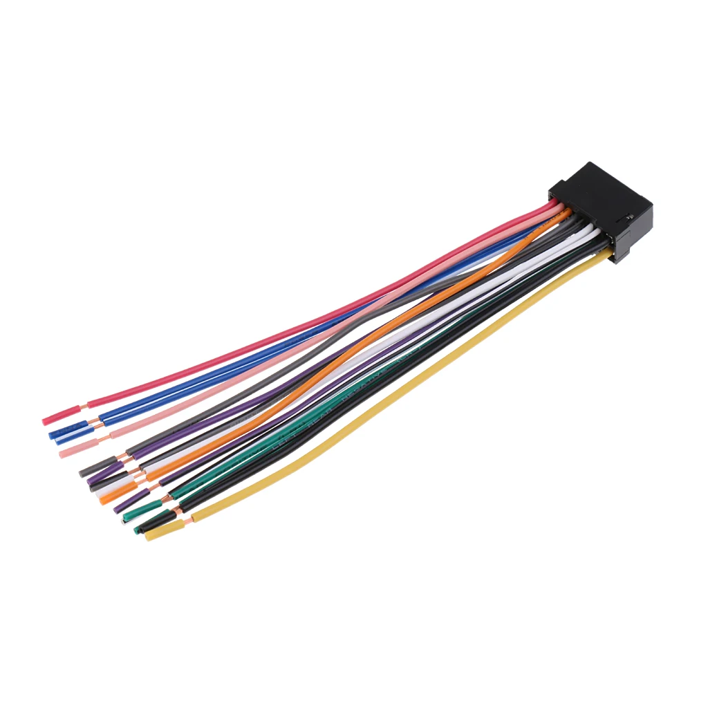 Magideal Car Stereo Head Unit 16Pin Power Speaker Wire Harness for Alpine Magideal Car Stereo Head Unit 16Pin Power Speaker Wire Harness for Alpine