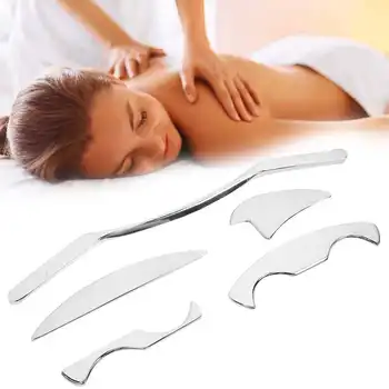 5pcs / set Stainless Steel Gua Sha Scraping Plate Body Muscle Relax Massage Tools Kit Pain Relieve Massager Therapy Home Salon
5pcs / set Stainless Steel Gua Sha Scraping Plate Body Muscle Relax Massage Tools Kit Pain Relieve Massager Therapy Home Salon