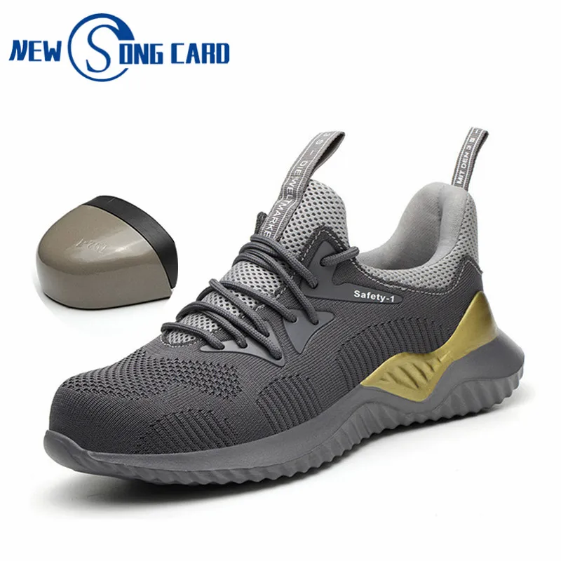 

men shoes Labor insurance shoes anti-mite puncture work shoes breathable deodorant lightweight Outdoor Construction safety shoes