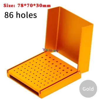 86 hole gold Dental Burs Holder Autoclavable polishing brush cup Block
86 hole gold Dental Burs Holder Autoclavable polishing brush cup Block