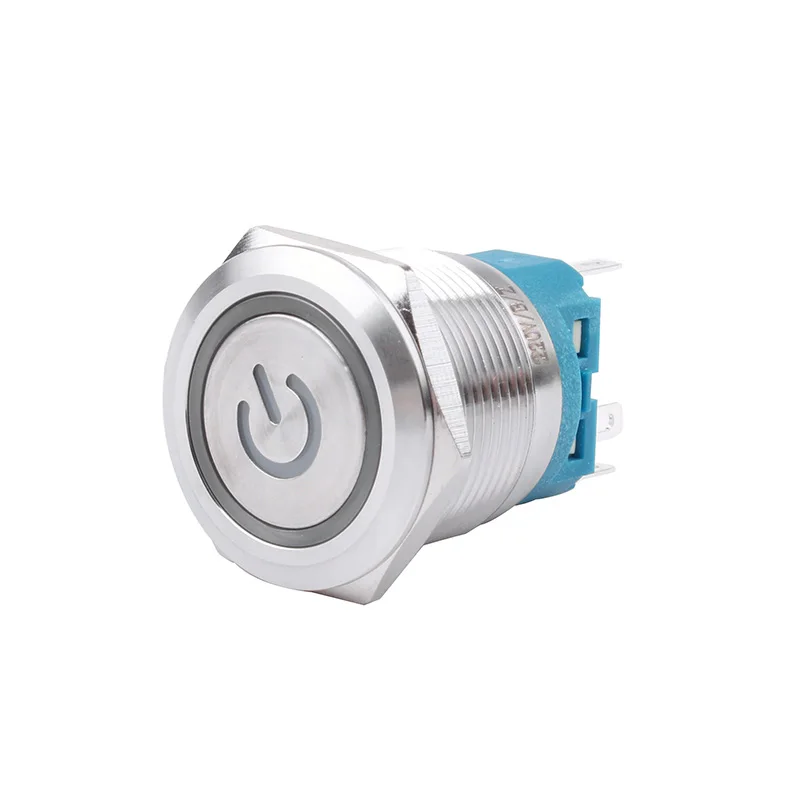 22mm Metal brass Push Button SwitchPower Mark illumination ring Momentary self reset/Self locking 1NO 1NC Car press button
22mm Metal brass Push Button SwitchPower Mark illumination ring Momentary self reset/Self locking 1NO 1NC Car press button