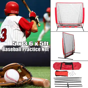 Baseball Softball Practice Hitting Net 5*5ft Frame Baseball StrikeNet Batting Training Net Practice Screen Barrier Net with Bag
Baseball Softball Practice Hitting Net 5*5ft Frame Baseball StrikeNet Batting Training Net Practice Screen Barrier Net with Bag