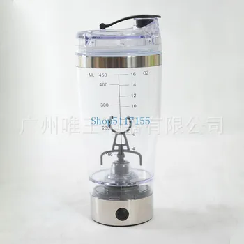 

by dhl 20pcs high quality 450ml Electric Automatic Protein Shaker Portable Mixing Mixer Vortex BPA Free Water Bottle