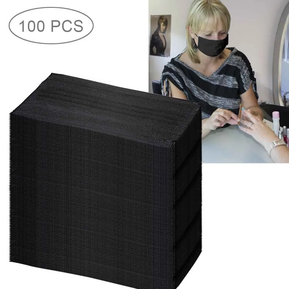 100PCS/Pack 3 Layer Disposable Earloop Face Masks Germ Dust Protection Activated Carbon Filter Face Masks Eyelash Makeup Tools
100PCS/Pack 3 Layer Disposable Earloop Face Masks Germ Dust Protection Activated Carbon Filter Face Masks Eyelash Makeup Tools