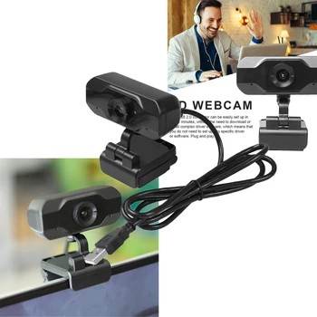 USB Camera HD 1080P USB2.0 with Microphone Rotation Horizontal 360° Vertical 30° for Computer PC Laptop Live Broadcast Video
USB Camera HD 1080P USB2.0 with Microphone Rotation Horizontal 360° Vertical 30° for Computer PC Laptop Live Broadcast Video